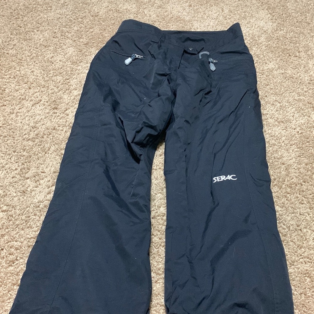 Serac girls snow pants size 10 navy